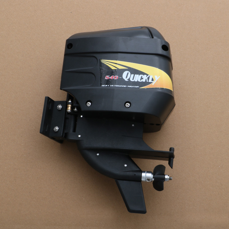 For 540 Motor Outboard Engine Shell Kit with Propeller DIY Replacement Drive Shaft RC Racing Boat Po
