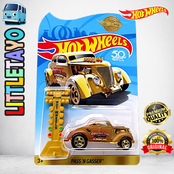 Hot Wheels Pass n Gasser Emas 50th Anniversary Special Edition Diecast Mobil Hot Rod