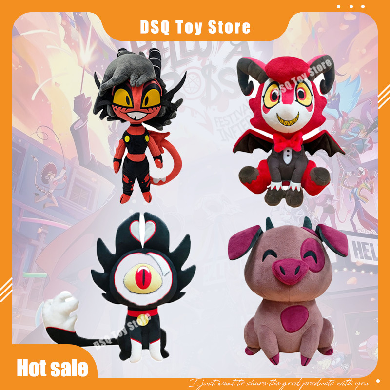 New Product Hazbin Hotel Plush Trendy Personalized Animation Peripheral Cat Doll Holiday Gift Cute C