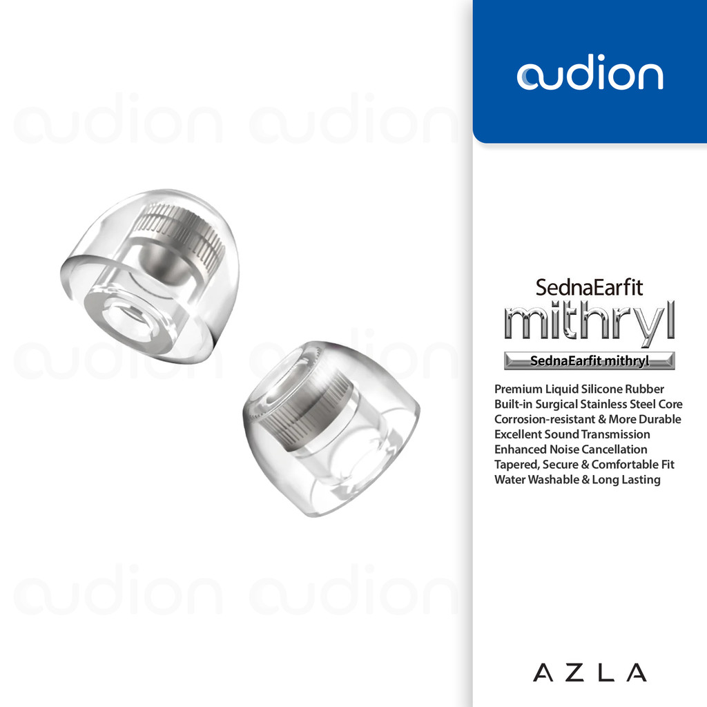 AZLA SednaEarfit MITHRYL | Premium LSR + Surgical Stainless Steel Silicone Eartips