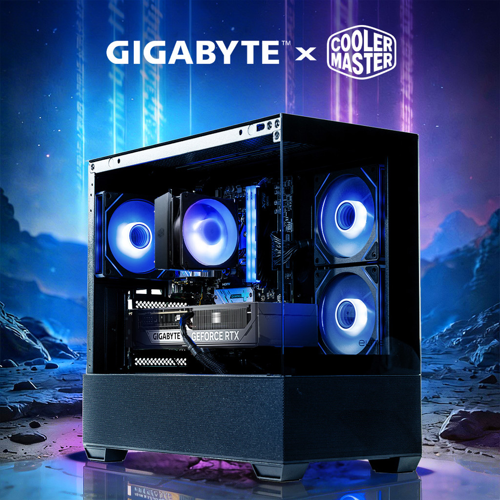 GIGABYTE X COOLER MASTER PC RYZEN 5 5500 RTX 3050 6G/ 16GB 500GB RAKITAN GAMING PC
