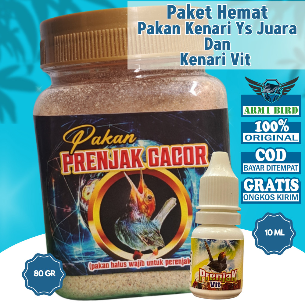 [Paket Hemat] Prenjak Gacor Seketika Vitamin Prenjak dan Pakan Prenjak Penggacor
