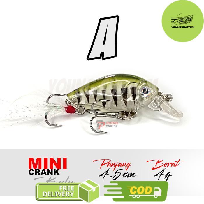 Lure Minnow Mini Crank Floating Bulu  Ultralight - A -young