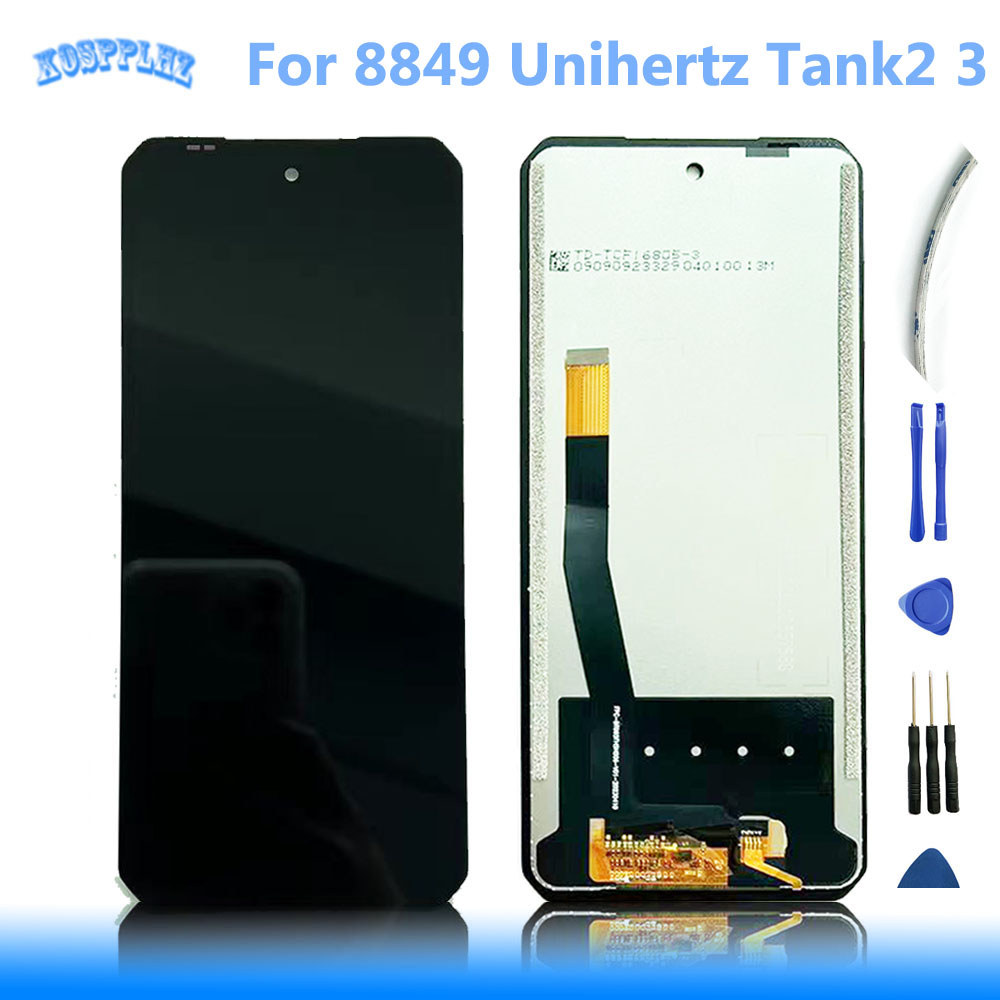 New For Unihertz 8849 Tank 2 tank3 LCD splay Screen Front Tou Panel Unihertz TANK 2 LCD gitizer Asse