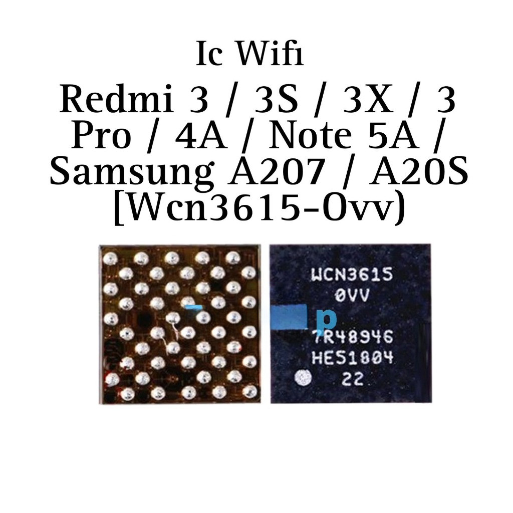 ISP TOOLS IC Wifi WCN3615-OVV Untuk Redmi 3 / 3S / 3X / 3 Pro / 4A / Note 5A / Samsung A207 / A20s
