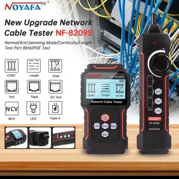 NOYAFA NF 8209S LAN TESTER POE WIRE TRACKER display upgrade dr NF 8209