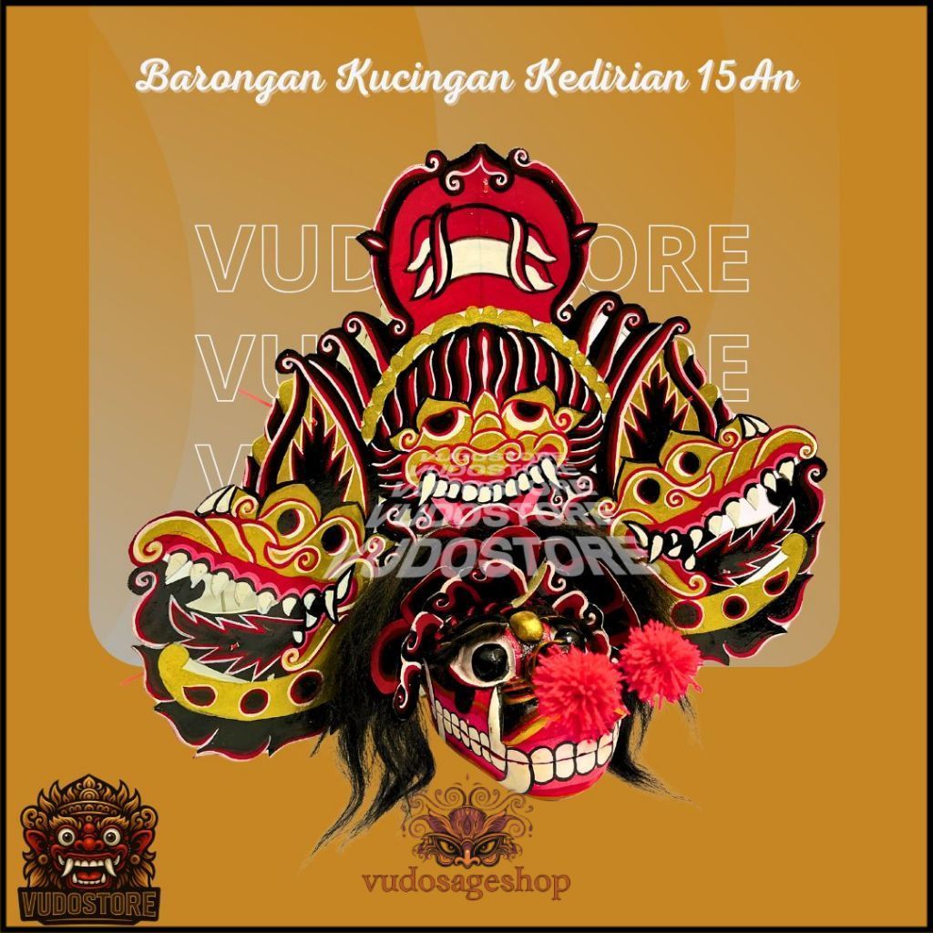 Vudosageshop Barongan Asli Buat Pentas Ukuran 15 Barongan Kucingan Kedirian DiskonGede