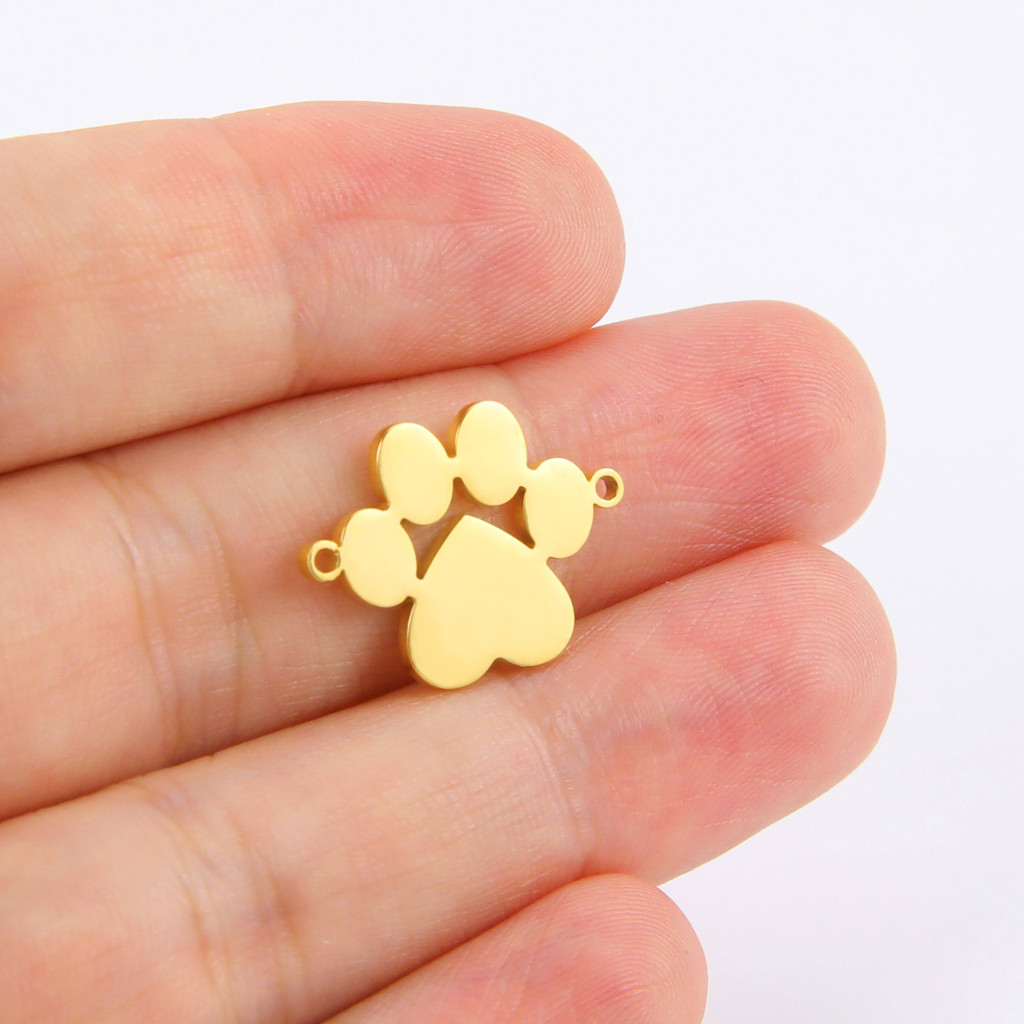 Memotong Baja Titanium Lubang Ganda Cakar Padat Cetak Aksesoris Liontin