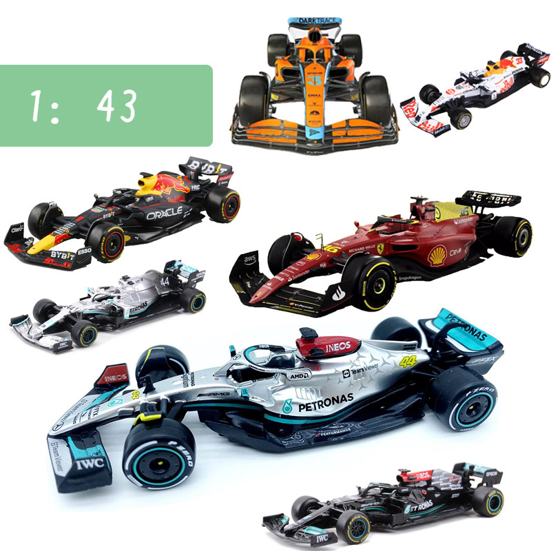 Bburago Scale 1:43 F1 Car Model Mercedes Ferrari Redbull Racing SF21 RB16B W12E Metal Diecast Versta