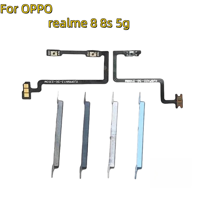 Tombol volume daya hidup mati fleksibel untuk Realme 8 8S 5G