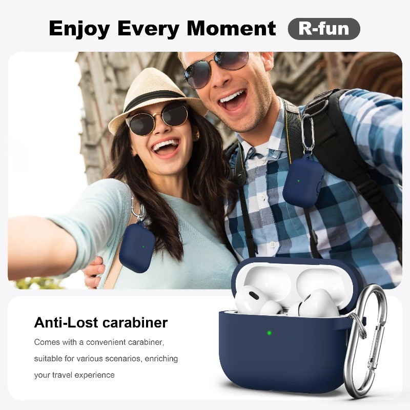 2.5mm Silicone Soft Case with Lock For Apple AirPods Pro 3 (6th Gen) – Shockproof Drop-Resistant Ear