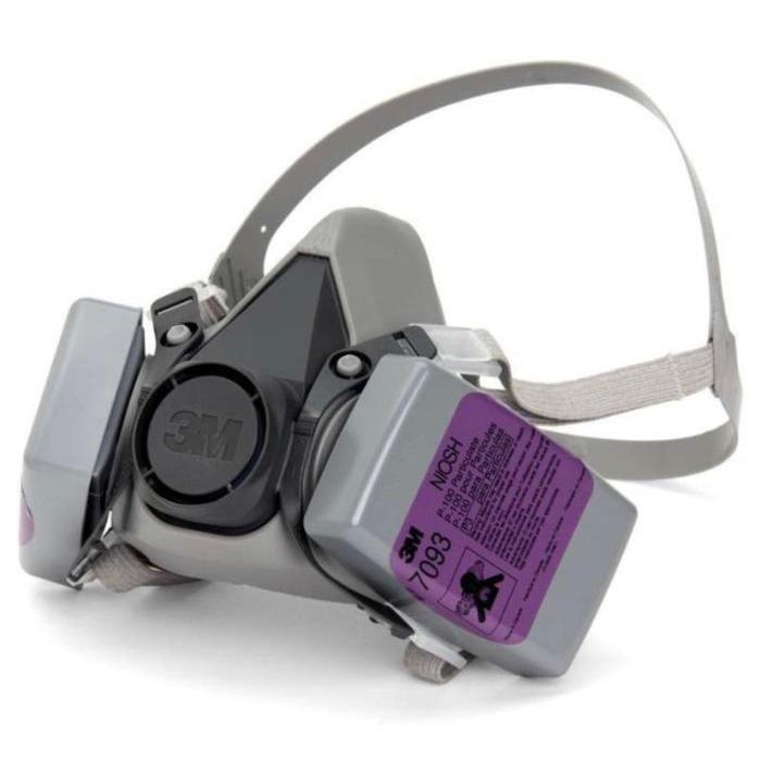 3M 7093 P100 Filter Masket Particulate Catridge Niosh(6200 7502 6800) - 6200+7093
