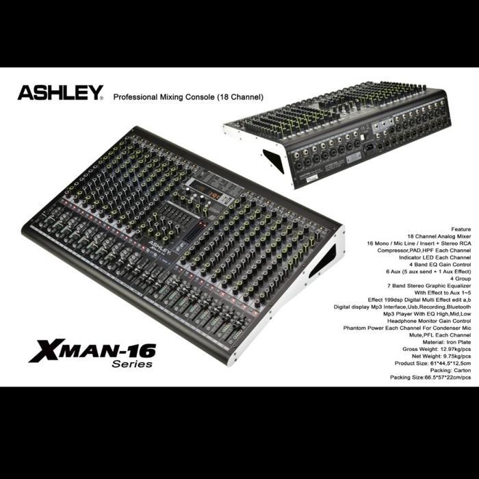 mixer audio ashley xman 16 mikser ashley xman16 xman-16 18ch original