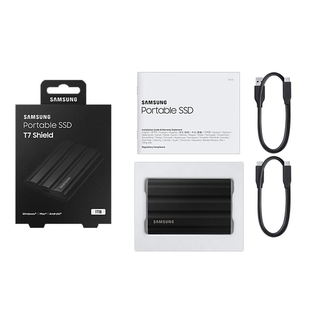 Samsung T7 Shield 4TB USB 3.2 Gen2, Portable SSD - Black