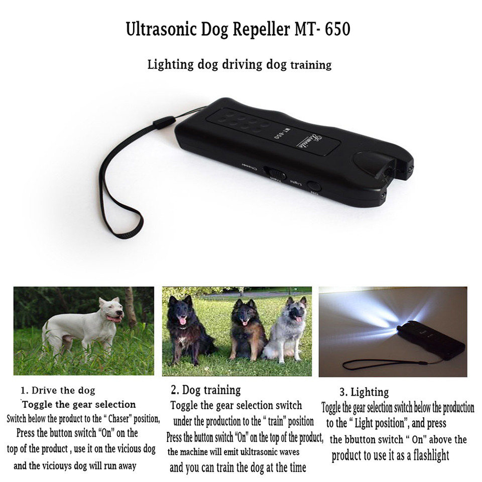 MT-650 Reinforced Dog Ultrasonic Repeller Dog Repeller Electronic Dog Repeller