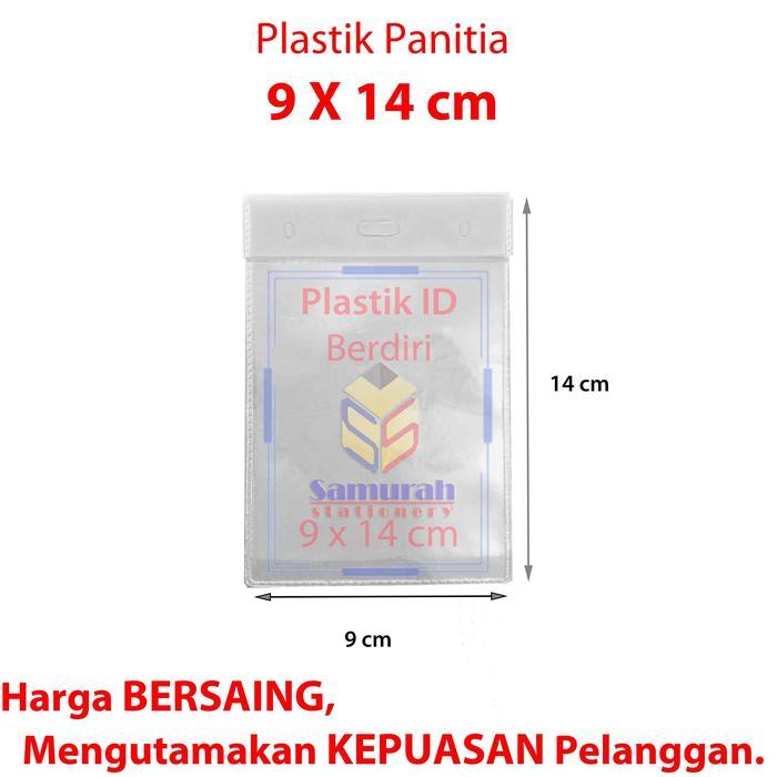Plastik ID Panitia Berdiri / Name Tag Holder Ukuran 9x14 / 10x14 / 10,5x16,5 / 11x17 / 12,5x18,5 cm 