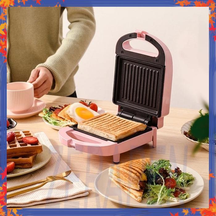Breakfast Sandwich Maker Pemanggang Roti Toaster Panggangan Roti Bakar listrik Alat Panggang Roti Sa