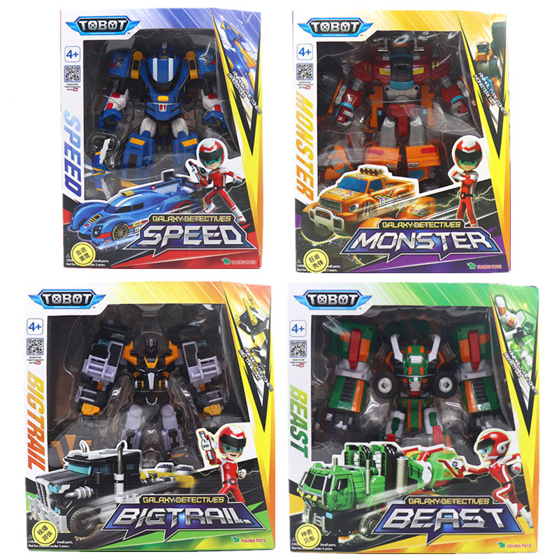 Korean Original Tobot Transformes Robot Galaxy Detectives Beast Bigtrail Speed Deformation Vehicle A