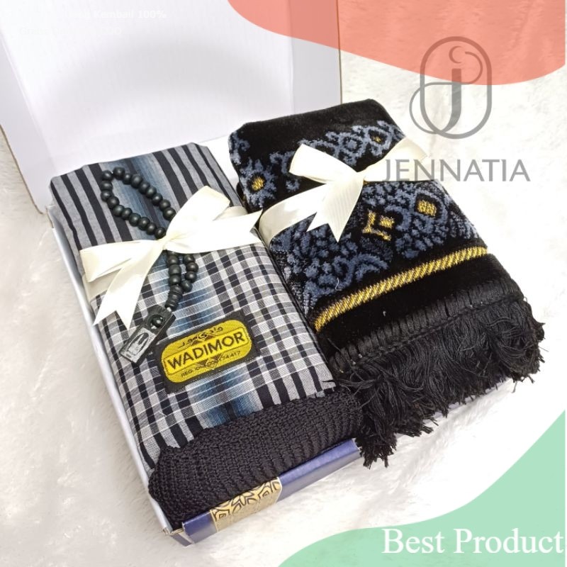 Hampers Guru Sajadah Sarung Pria Free Gift Card/Hampers Guru/Hampers Lebaran Laki-laki / Bingkisan E