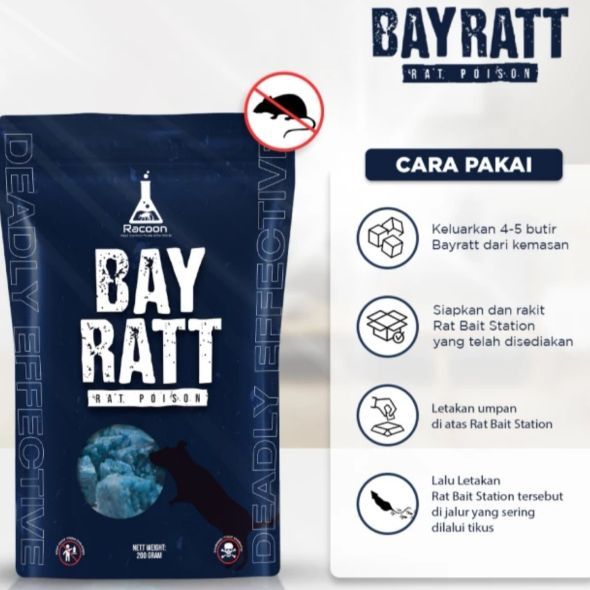Racoon Racun Tikus Bayratt 200gr