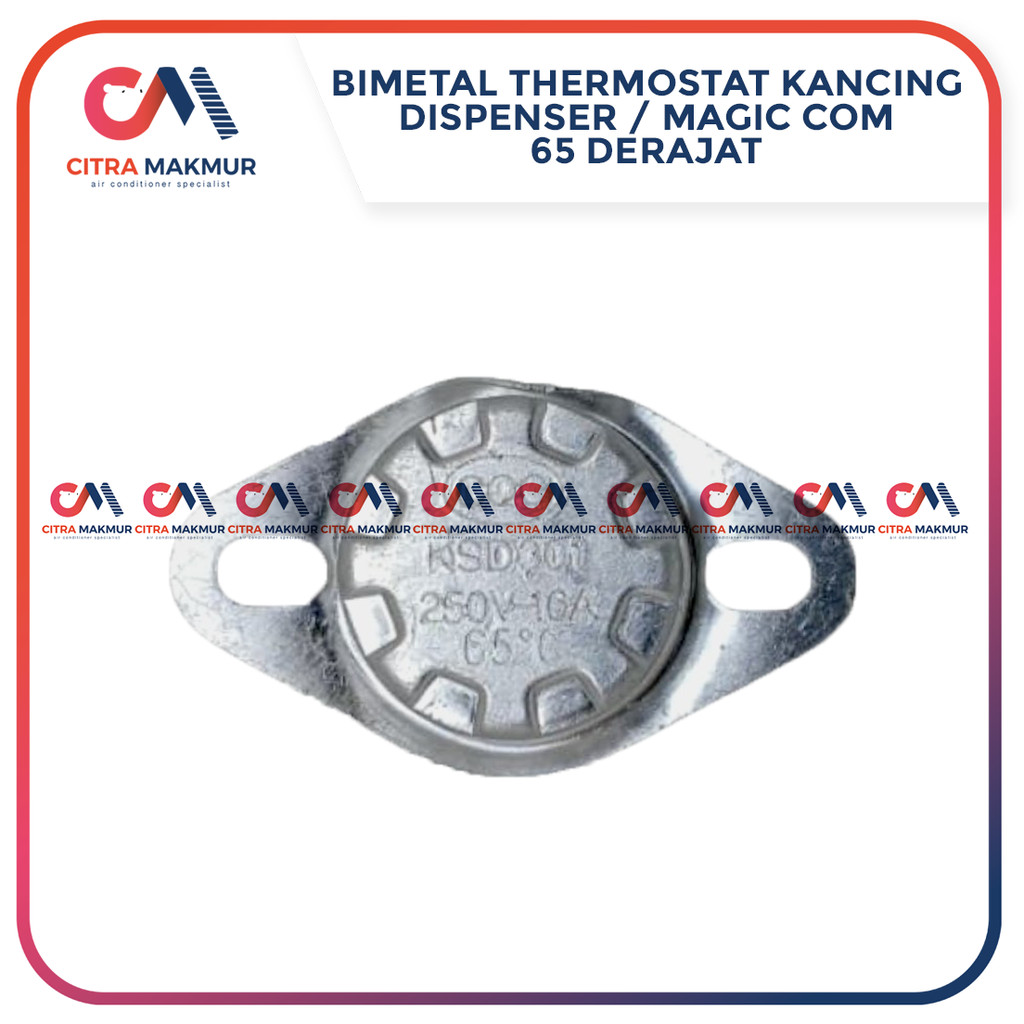 Thermostat Dispenser Magic Com Jar Rinnai 65 Derajat Yong Ma Sanken Bimetal Sensor Suhu Thermo Disc