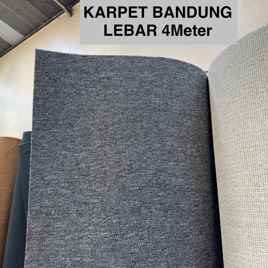 Karpet Premium Bandung Jawa Bludru Polos Lebar 4M Meteran Masjid Panggung Pameran