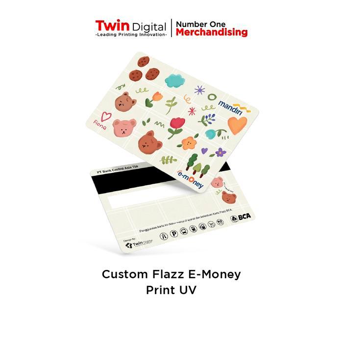 Emoney / custom Emoney - Flazz Custom/ Emoney Murah - 1 Sisi, E-money