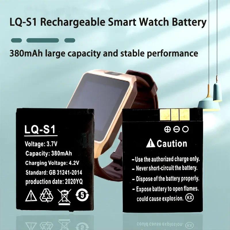 3.7V LQ-S1 380mAh Battery For Smart Watch AB-S1 DJ-09 DZ09 GJD HKS-S1 FYM-M9 SCX-M9 LQ-A1 JHCY-S1 QW