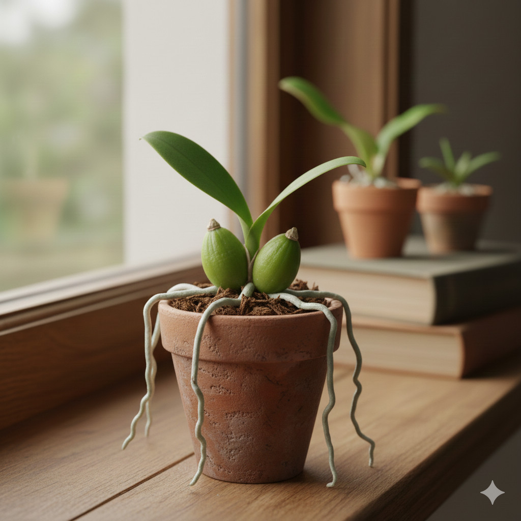Bibit Anggrek Cattleya Seedling - Calon Bunga Besar Mewah & Wangi Semerbak - Bibit Anggrek Koleksi W