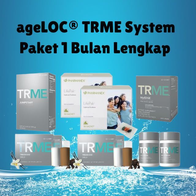 ageLOC® TRME System 1 Bulan Sistem Paket Diet 30 Hari Lengkap new pack TR90 TWS Pengelolaan Berat Ba