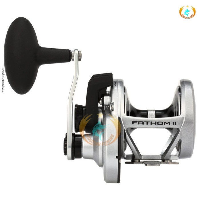 Indostar Surabaya PENN Reel Pancing  Fathom II Lever Drag Handle Kiri Overhead Jigging Metal Body - 