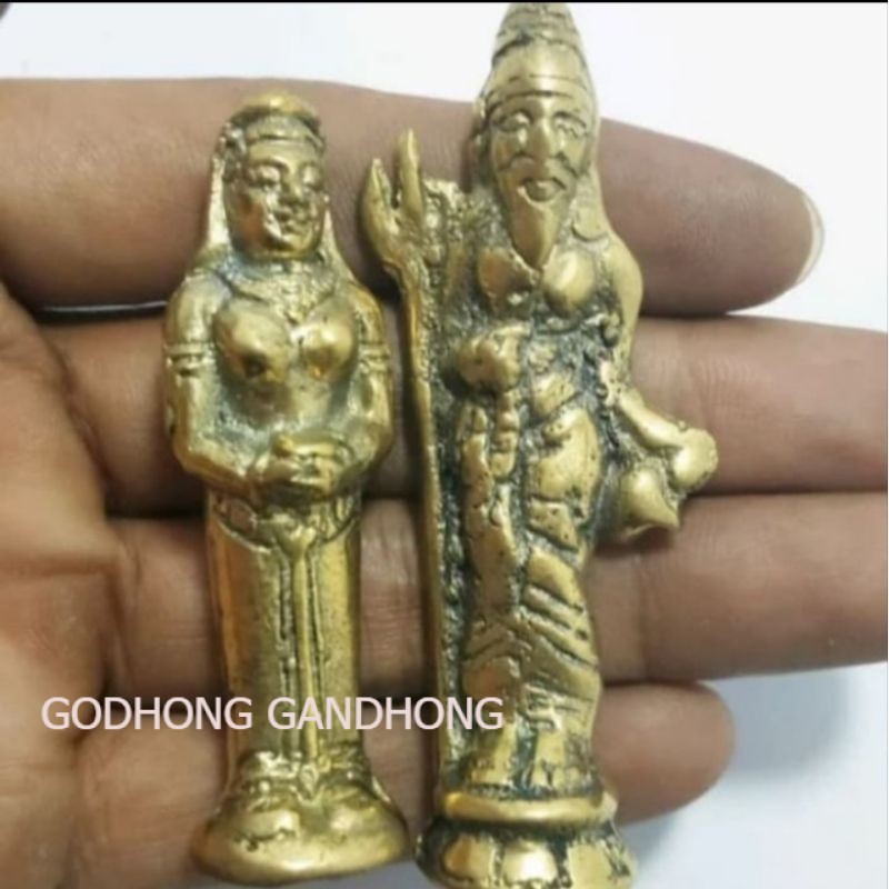 Pajangan Sepasang Patung Golek Kencono Kuningan Asli LSP2