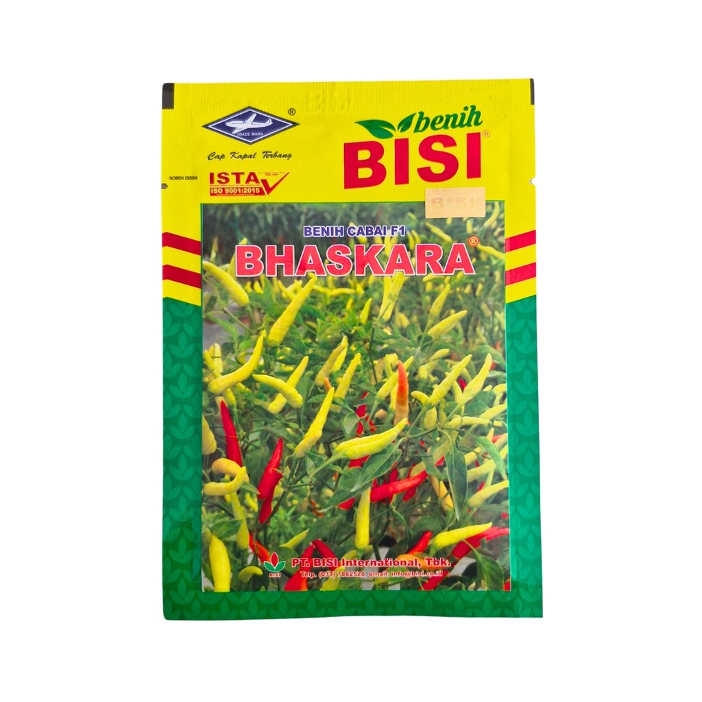 benih cabe hibrida bhaskara f1 10gr original Merah Putih