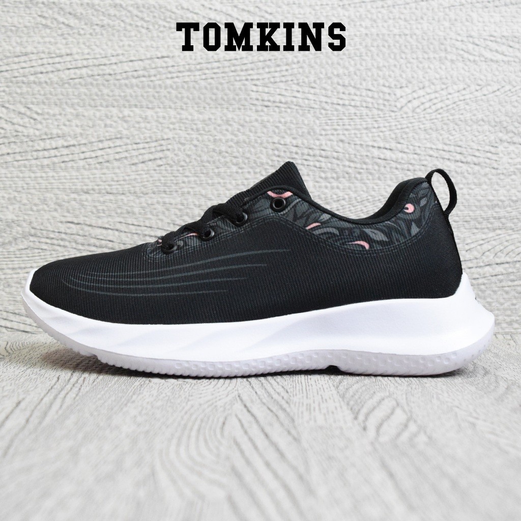 TOMKINS Ella  - Hitam Putih Sepatu Sekolah Wanita