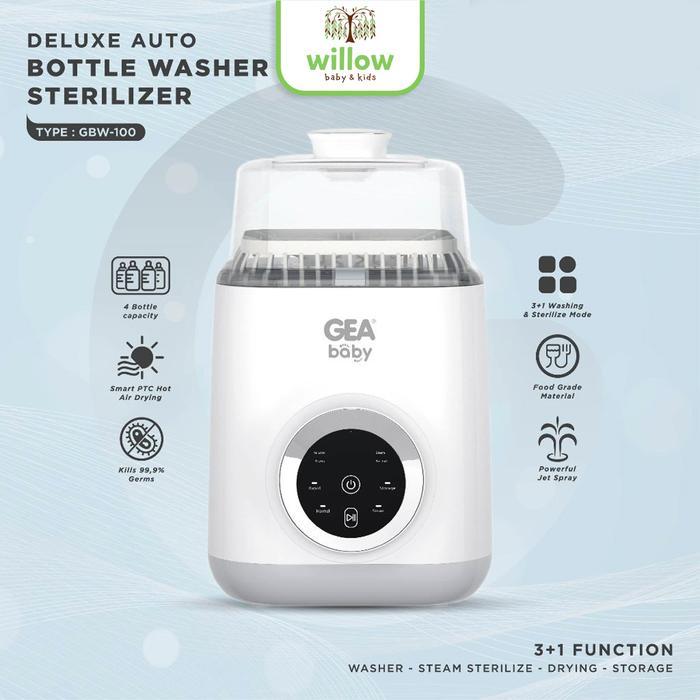 Alat Sterill Botol - Gea Baby Deluxe Auto Bottle Washer & Sterilizer