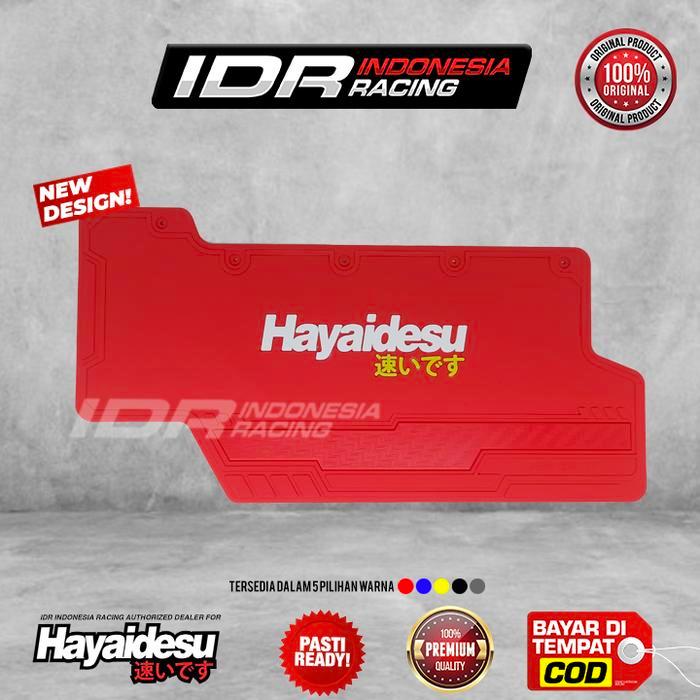 Mudflap Beat FI ESP Street Vario 110 Penahan Lumpur Hayaidesu - Hitam [Terlaris]