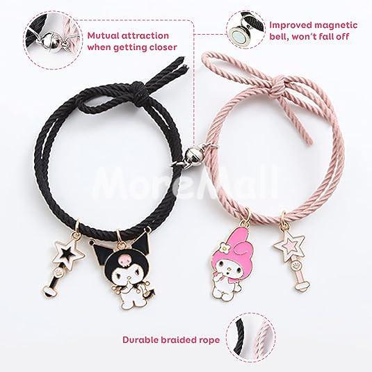 2pcs Gelang Bestie Couple Magnet/Gelang Couple - D