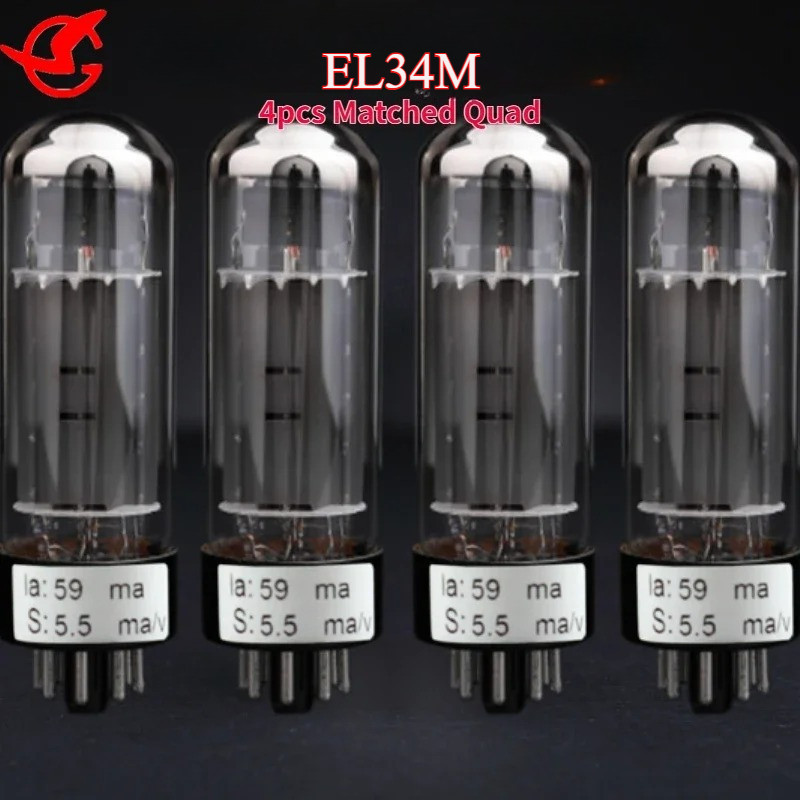 EL34M Vacuum Tube Upgrade EL34 EL34A EL34B 6CA7 Tube Valve Matching Amplifier High Fidelity Matched 