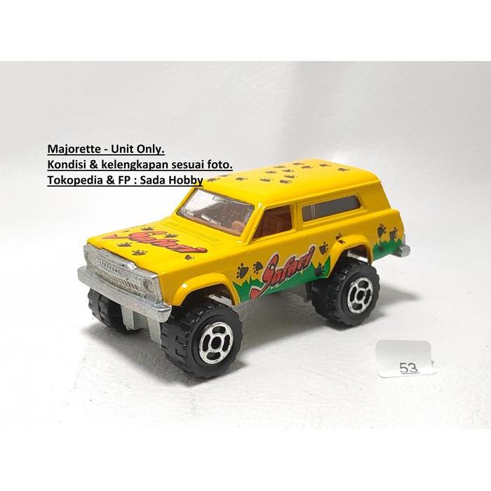 Diecast Majorette Jeep Cherokee Kuning Safari 4x4 Unit Only SBAtoys