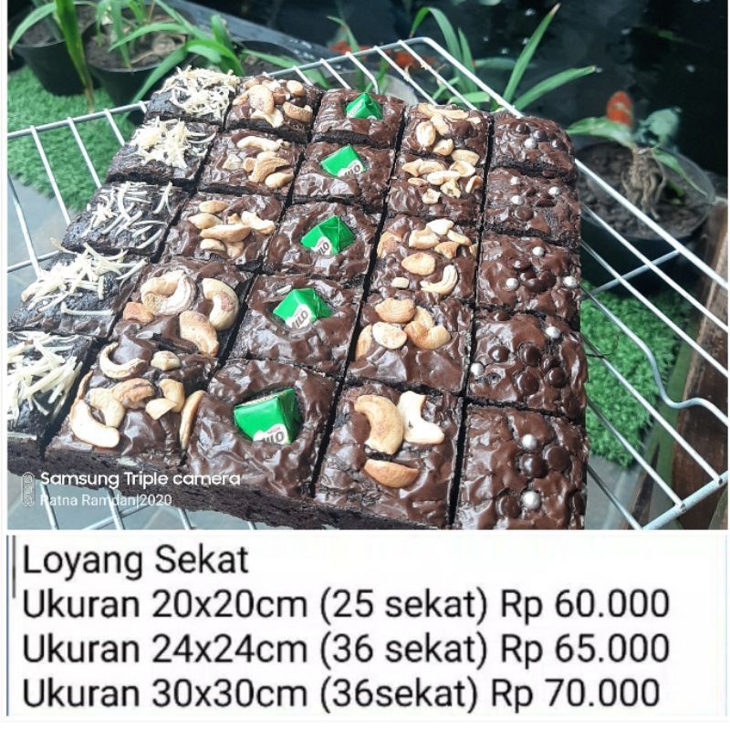RR- LOYANG SEKAT /BROWNIES POTONG /CAKE POTONG
