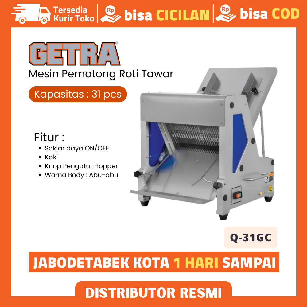 Bread Slicer Getra Q31GC Mesin Pemotong Roti Tawar 31 Mata Pisau Garansi Resmi