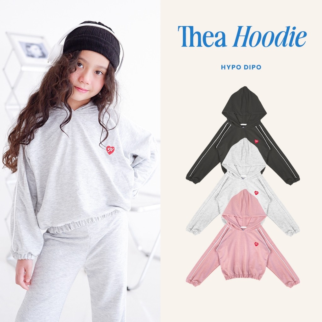KEENAN HYPO DIPO - Thea Kids Hoodie - Atasan Jaket Anak Laki laki Perempuan Baby Terry Umur 1 -8 Tah