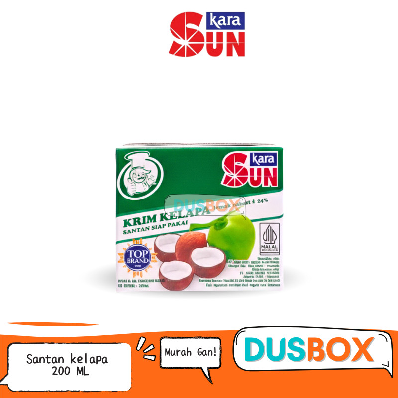 Santan kara 200ml / santan kara / kara santan / santan cair / sun kara 200ml / santan