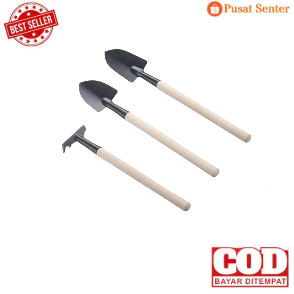 Set Sekop Garpu Mini Praktis Untuk Gemburkan Tanah Taman
