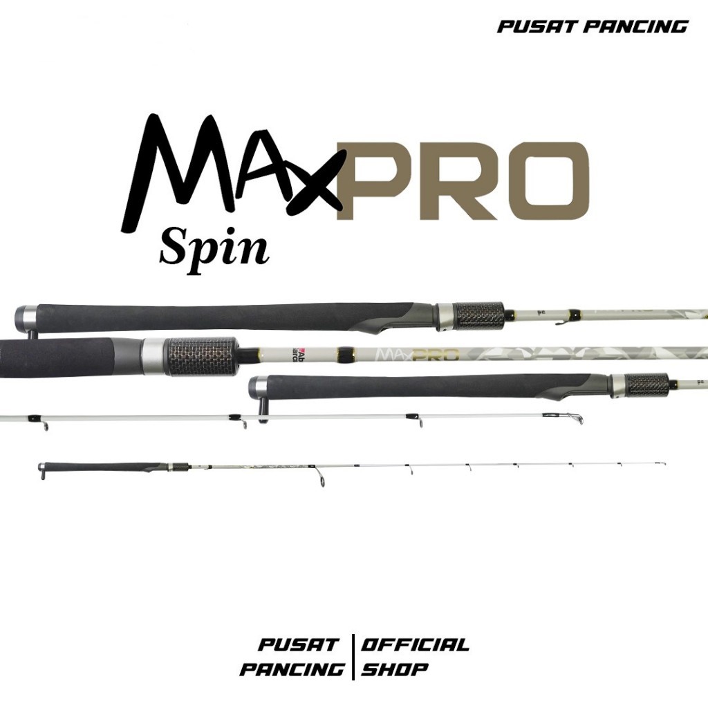 PUSATPANCING5 - Joran Spinning & Baitcasting Abu Garcia Max Pro 180cm - 210cm Carbon Full Fuji Cocok