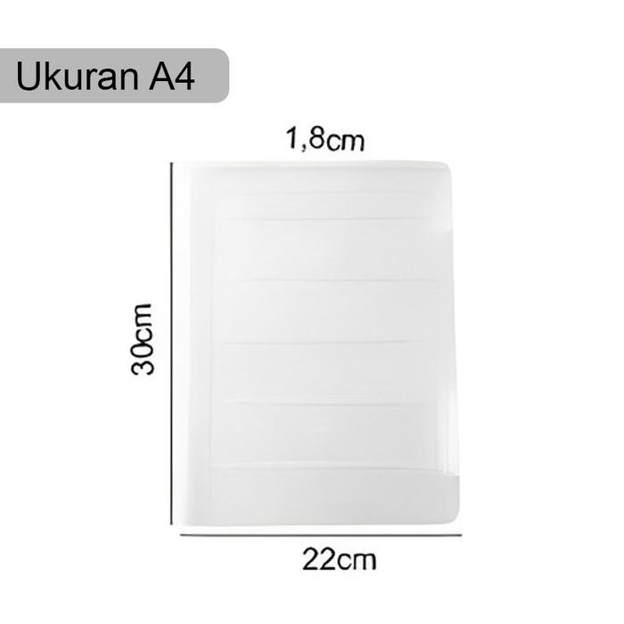 PPG - Kotak Penyimpanan File A4 A5 Clear Folder Kotak Penyimpanan Plastik Transparan - A4