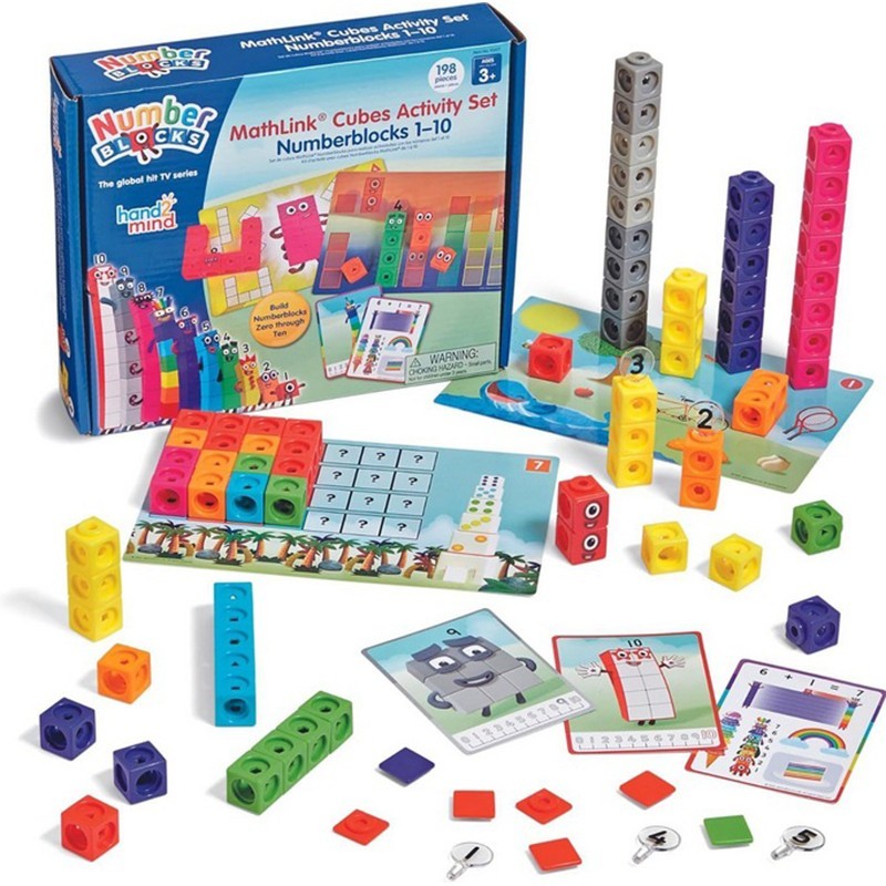 Numberblocks Mathlink Cubes Set Aktivitas Matematika 1-10 Untuk Anak Paud -