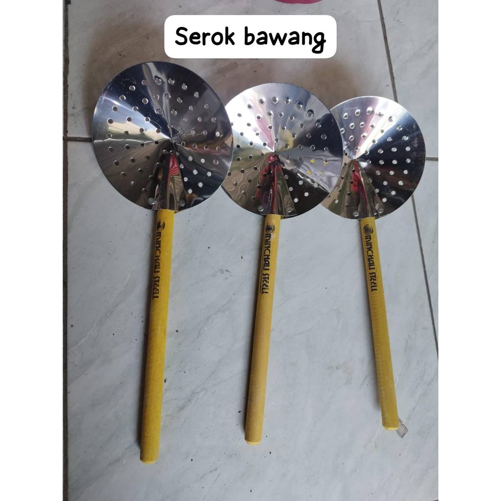 serok stenlis gg kayu / serok gorengan / serok jumbo serok tg serok besar serok jumbo saringan pengg