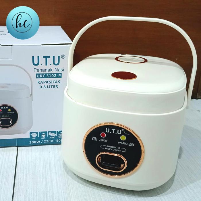 UTU Rice Cooker Mini Jihmatt 0.8L Magic com Mini Portable Traveling