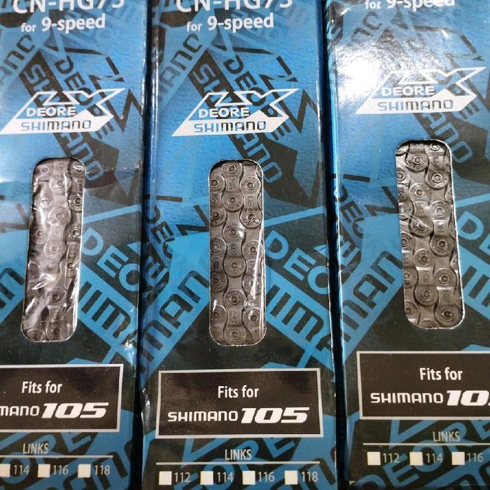 rantai sepeda gigi 9 speed shimano